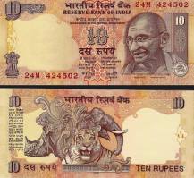 *10 Rupií India 2007-10, P95 UNC - Kliknutím na obrázok zatvorte -